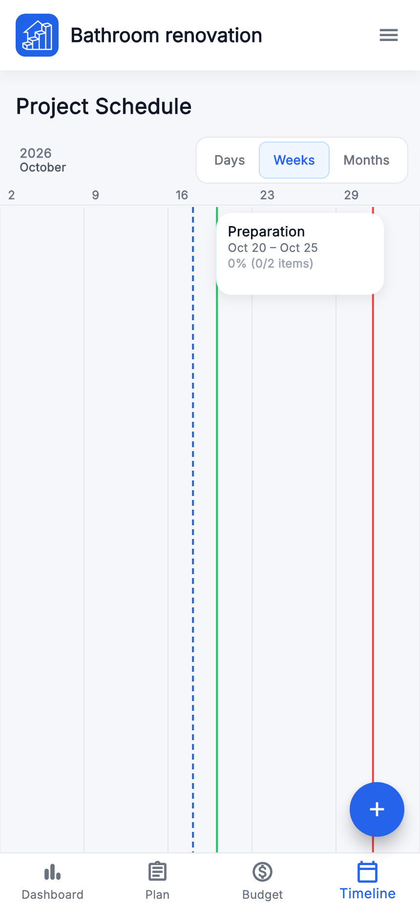 “Preparation” stage schedule: 20–25 October 2026.
